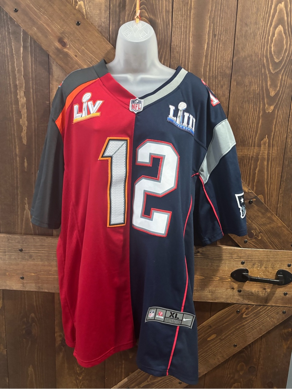 NIKE NFL Tom Brady Split Super Bowl Jersey